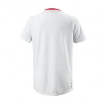 Wilson Tennis Tshirt Team II Triangle Crew korallrot/weiss Jungen